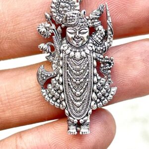 Shreenathji Sterling Silver Pendant for Devotees